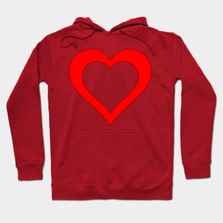 A hole in my Heart for you in red Hoodie